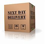 next day delivery urgent package shipment deliver order