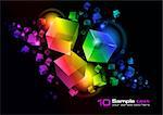 Abstract vector glowing background. For your design. Eps 10.