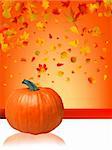 Autumn Pumpkins and leaves. EPS 8 vector file included