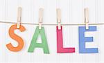 Vibrant Image for Your Next SALE featuring the word SALE.