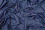 Blue satin textile background