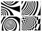 Abstract vector background - black and white