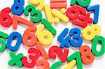 Close Up of Plastic Numbers