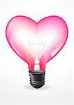 light due to heart bulb