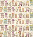 house seamless pattern,vector illustration