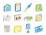 Business and office icons - vector icon set