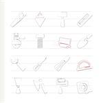 Building and Construction Tools icons - Vector Icon Set