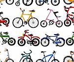 seamless bicycle pattern