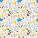 seamless baby toy pattern