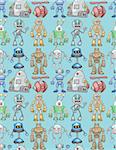 seamless robot pattern