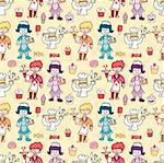 seamless restaurant pattern