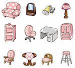 cartoon furniture icon