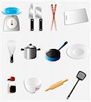 cartoon kitchen icon