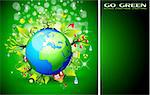 Go Green Ecology Background for Environmental Respect Posters