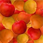 Apple vector color background, fruit design, eps10