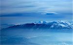 Winter landscape mountain