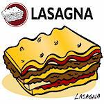 An image of a Lasagna Slice.
