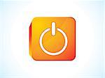 abstract power button  vector illustration