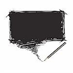 Vector - Illustration of a pencil with a word bubble for text insertion