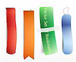 Bookmarks icon set. Vector . Eps 10 .