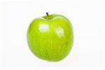 Green apple over white background - isolated
