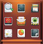 Mobile devices apps/services icons. Part 8 of 12
