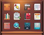 Mobile devices apps/services icons. Part 12 of 12