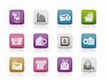 E-mail and Message Icons - vector icon set