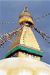 Details of a historical buddhist pagoda in Kathmandu