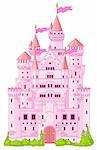 Illustration of Magic Fairy Tale  Princess Castle