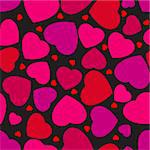 Seamless pattern with hearts. EPS 8 vector file included
