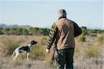 A hunter and his dog, a strong parntership