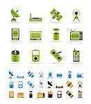 technology and Communications icons - vector icon set - 3 colors included