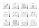 Business and Office tools icons  vector icon set 3