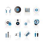 Music and sound icons -  Vector Icon Set