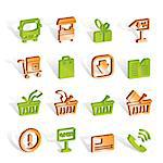 Online shop icons - vector icon set