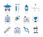 Medizin und Gesundheitswesen-Icons - Vektor-Symbol festlegen