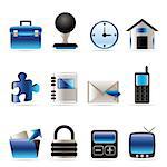 Business and office icons - vector icon set