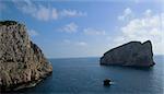 View of Capo Caccia near Alghero, Sardinia.