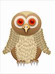 A Vector cartoon owl illustration saved in EPS10 format