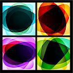 Collection of abstract background. Vector illustration