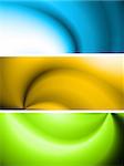 Set of vibrant abstract banners - eps 10