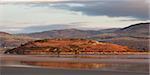 View across the estuary on the North coast of Wales in winter from Portmeirion village