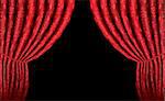 Curtain background, vector illustration