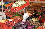 Fresh, various colourful vegetables in supermarkets, ready for seal