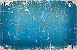Texture, grunge, blue cardboard with age marks