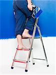 Painting Girl on a step ladder