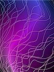 Abstract glowing background resembling motion blurred neon light curves. EPS 8 vector file included