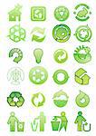set of environmental icons
