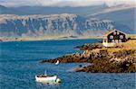 Djupivogur small fishing town in Iceland. Summer day.